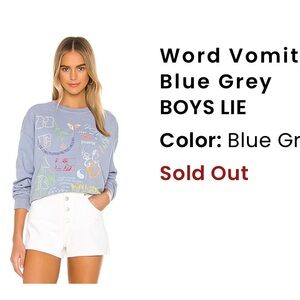 SOLDOUT Boys Lie Word Vomit Sweatshirt